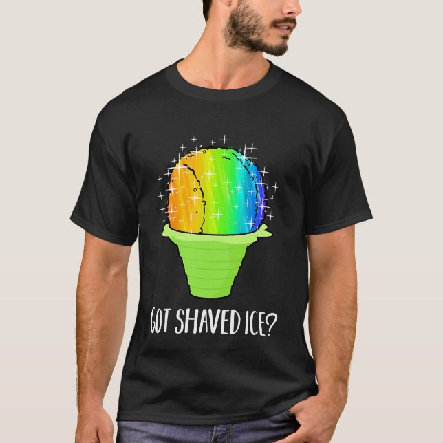Hawaiian Rainbow Shave Ice Hawaii Dessert Food T-Shirt (Vorderseite)