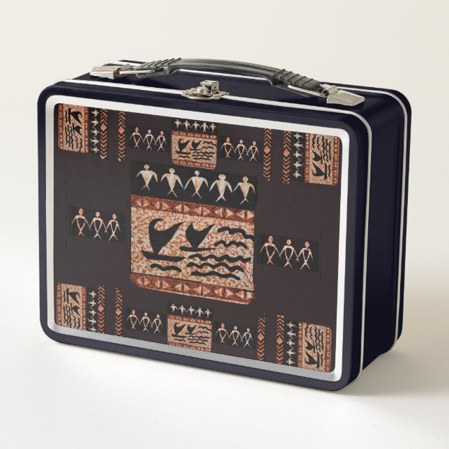 Hawaiian Sailing Kanu Retro Lunch Box (Vorderseite)