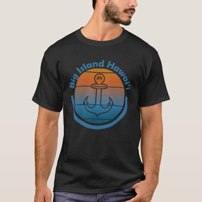 Hawaiian Sailor Anchor  Big Island Hawaii  Sailing T-Shirt (Vorderseite)