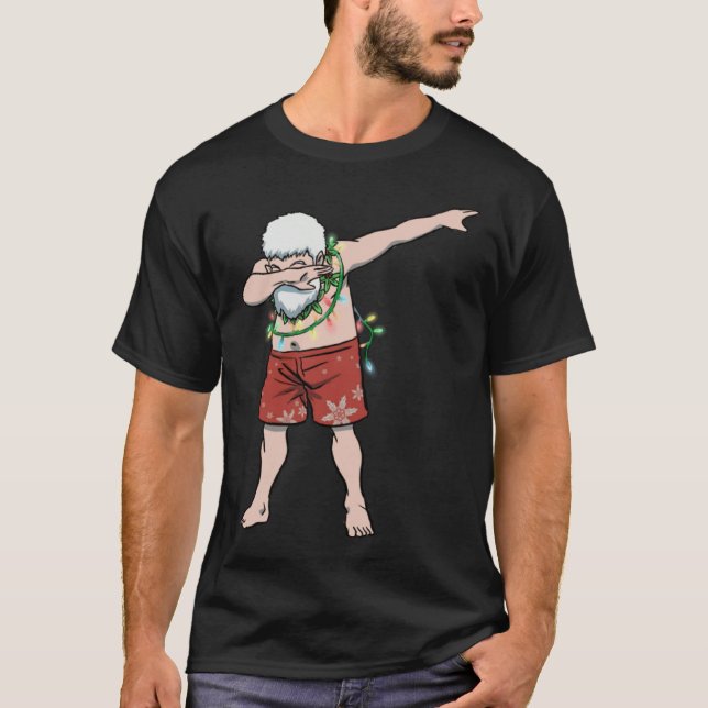 hawaiian santa dab dance Mele Kalikimaka  christma T-Shirt (Vorderseite)