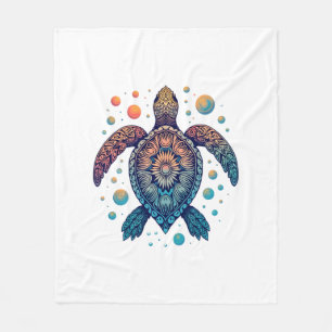 Hawaiian Sea Turtle Krawatte-Dye Hawaii Urlaub Str Fleecedecke