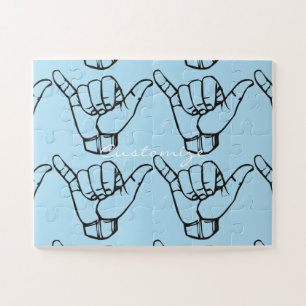 Hawaiian Shaka Brah Wave Thunder_Cove Puzzle