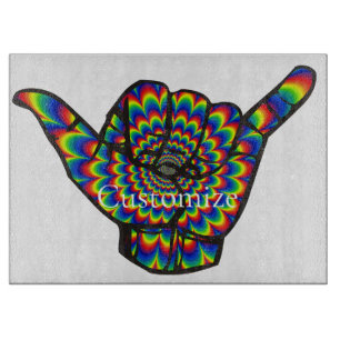 Hawaiian Shaka Psychedelic Thunder_Cove Schneidebrett