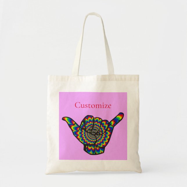 Hawaiian Shaka Psychedelic Thunder_Cove Tragetasche (Vorne)