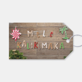 Hawaiian Style Gingerbrot Gruß Geschenkanhänger