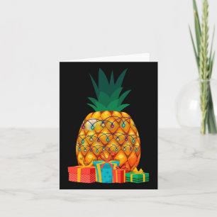 Hawaiian Summer Tropical Fruit Ananas Weihnachten Karte