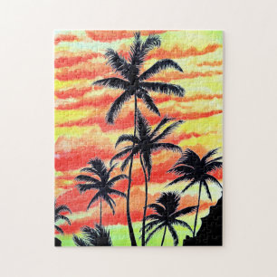Hawaiian Sunset Coco Palms Puzzle
