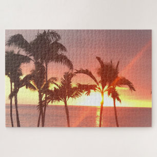 Hawaiian Sunset Foto Designed Puzzle