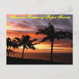 Hawaiian Sunset Postcard - Maßgeschneiderte Postkarte