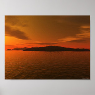 Hawaiian Sunset Poster