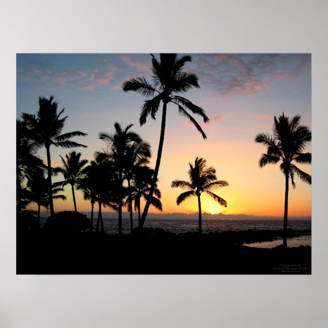 Hawaiian Sunset Poster (Vorne)