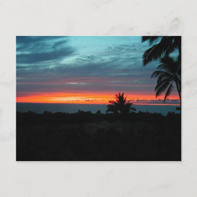 Hawaiian Sunset Postkarte (Vorderseite)