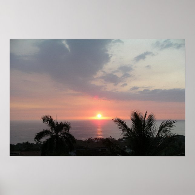 Hawaiian Sunset Print Poster (Vorne)