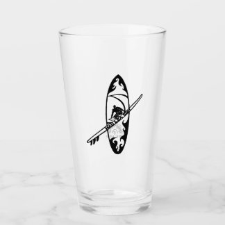 Hawaiian Surf Typ Water Beer Brille Glas