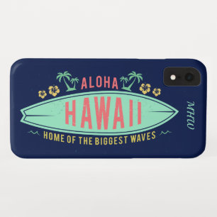Hawaiian Surfer kundenspezifische Monogramm-Telefo Case-Mate iPhone Hülle
