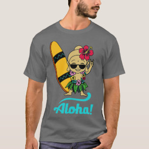 Hawaiian Surfing Buddha Aloha Hawaii T-Shirt