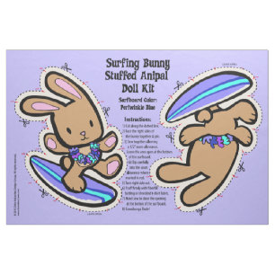 Hawaiian Surfing Bunny Doll Kit & gestopfte Tiere Stoff
