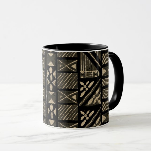 Hawaiian Tapa Cloth Tasse (VorderseiteRechts)