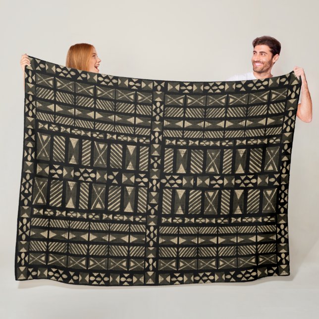Hawaiian Tapa Pattern Fleecedecke (Beispiel)