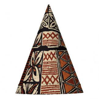 Hawaiian Tapa: Stammes-Patchwork Partyhütchen