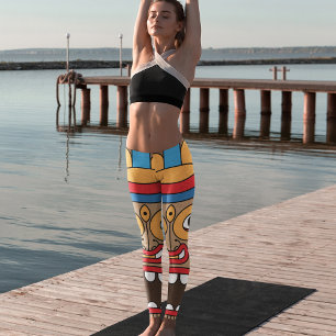 Hawaiian tiki leggings