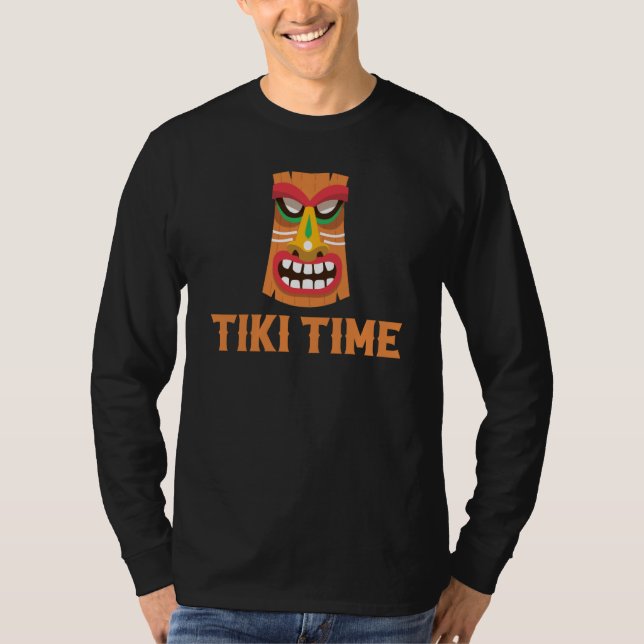 Hawaiian Tiki Time Pineapple Hawaii T-Shirt (Vorderseite)