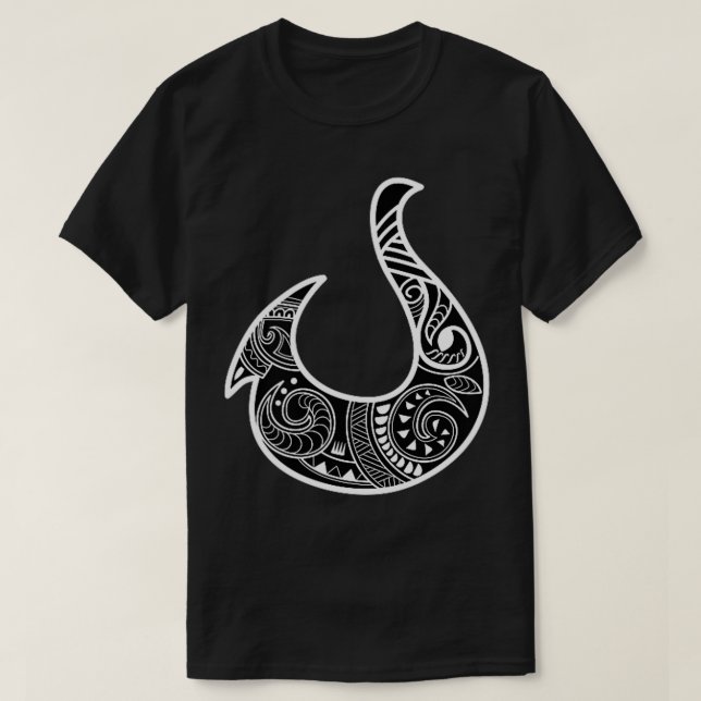 Hawaiian Tribal Fish Hook T-Shirt (Design vorne)