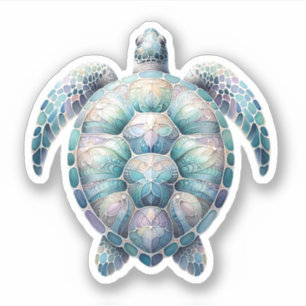 Hawaiian Tribal Sea Turtle Stickers Aufkleber
