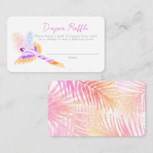 Hawaiian Tropical Birds Babydusche Windeln Windeln Begleitkarte