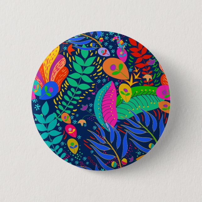 Hawaiian Tropical Dschungel Button (Vorderseite)