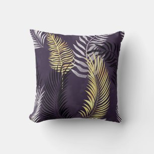 HAWAIIAN TROPICAL LILA FERN PILLOW KISSEN