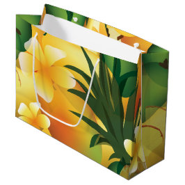 Hawaiian Tropical Luau Geschenktasche Große Große Geschenktüte