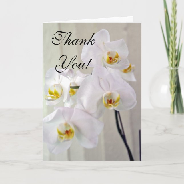 Hawaiian Tropical Orchid Card Dankeskarte (Vorderseite)