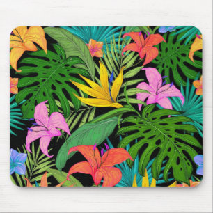 Hawaiian Tropical Palm Blätter Mousepad
