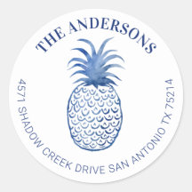 Hawaiian Tropical Pineapass Rücksendeadresse-Etike