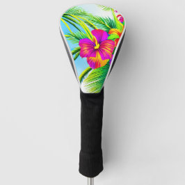 Hawaiian Tropical Seamless Pattern Golf Headcover