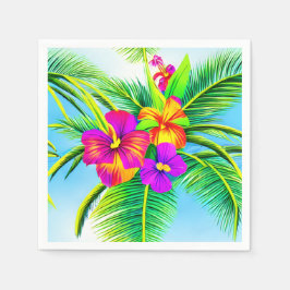 Hawaiian Tropical Seamless Pattern Serviette