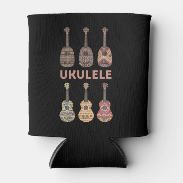 Hawaiian Ukulele Typen von Musikinstrumenten Dosenkühler (Vorderseite)