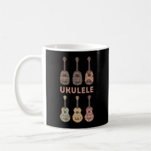 Hawaiian Ukulele Typen von Musikinstrumenten Kaffeetasse