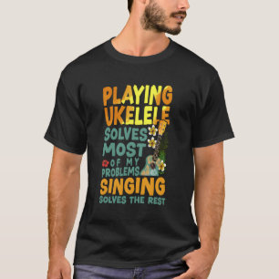 Hawaiian Ukulele Uke Spiel Ukulele Lösungen meiste T-Shirt