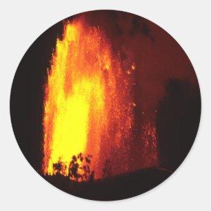 Hawaiian Volcano Lava Sticker