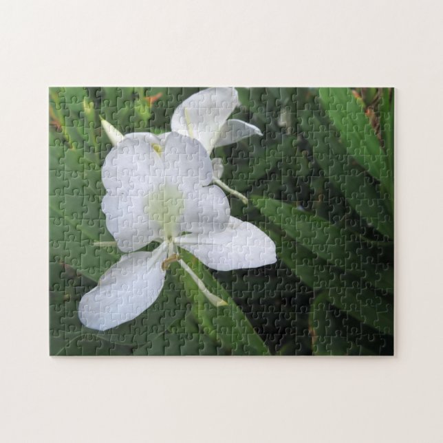 Hawaiian White Ginger Blume Puzzle (Horizontal)