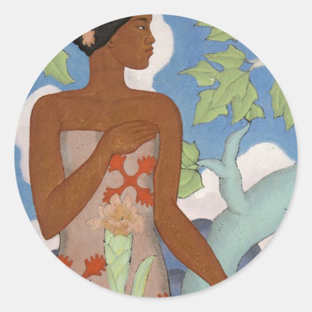 'Hawaiian Woman' - Arman Manookian Sticker (Vorderseite)