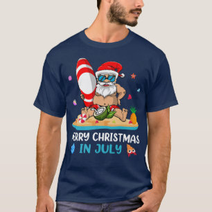 Hawaiian Xmas Sommersurfen Weihnachten Weihnachten T-Shirt