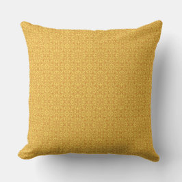 Hawaiian Yellow Pattern Throw Kissen Für Draußen