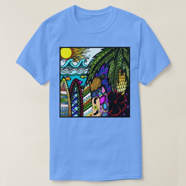 Hawaiiandoodle T-Shirt (Design vorne)