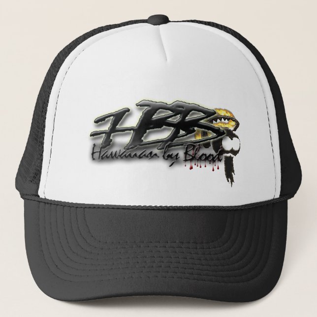 Hawaiianer durch Blut Ikaika Sturzhelm Truckerkappe (Vorderseite)
