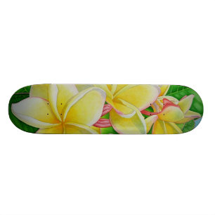 HawaiianerAloha Plumeria Skateboard