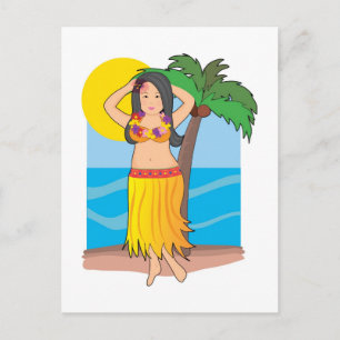 Hawaiianerin Postkarte