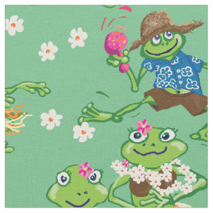 Hawaiianfrösche Shirt Stoff